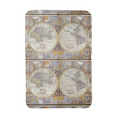 World Traveller Vintag Map Thunder_Cove Badematte (Vorderseite Vertikal)