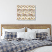 World Traveller Vintag Map Thunder_Cove Leinwanddruck (Insitu (Schlafzimmer))