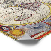 World Traveller Vintag Map Thunder_Cove Poster (Ecke)