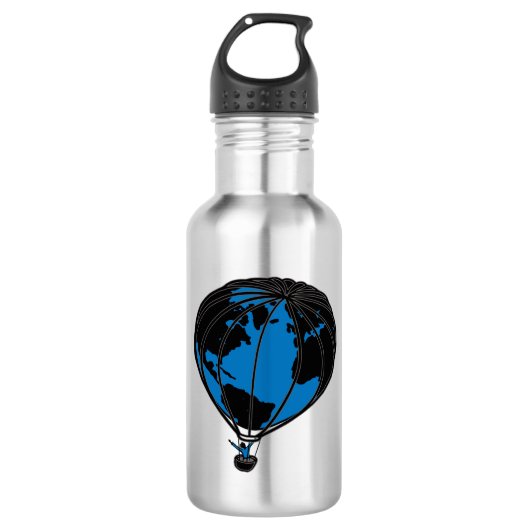 World Traveller Water Flasche Edelstahlflasche (Vorderseite)