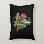 World Turtle Cosmic Tortoise Dekokissen (Vorderseite(Vertikal))