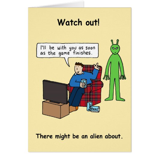 World UFO Day 2. Juli Cartoon-Alien (Vorne)