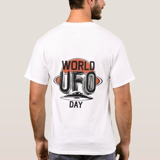World ufo day to Shirt trendy ufo Grafik (Rückseite)