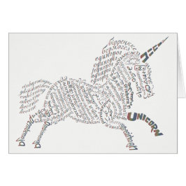 World Unicorn Card - Regenbogenbriefe