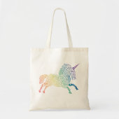 World Unicorn Tote Bag - Helles Regenbogen Tragetasche (Vorne)