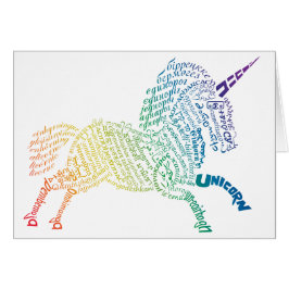 World Unicorone Card - Helles Regenbogen