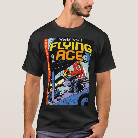 World War 1 Flying Ace funny girl girl T-Shirt (Vorderseite)