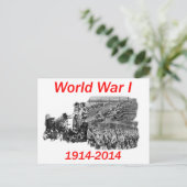 World War I 1914-2014 Postkarte (Stehend Vorderseite)