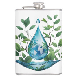 World Water Day Flachmann