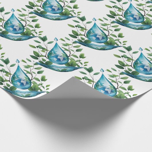 World Water Day Geschenkpapier (Ecke)