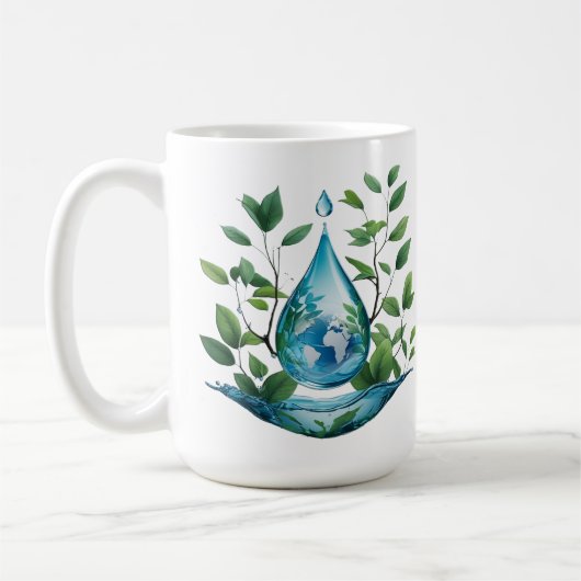 World Water Day Kaffeetasse (Links)