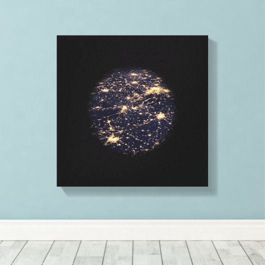 World Wide Web Light Network Canvas Print Leinwanddruck (Insitu (Holzboden))