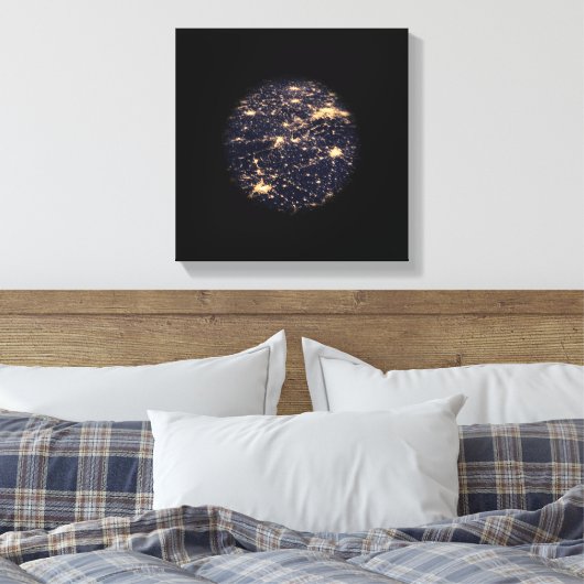 World Wide Web Light Network Canvas Print Leinwanddruck (Insitu (Schlafzimmer))