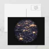 World Wide Web Light Network Postcard Postkarte (Vorne/Hinten)