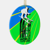 World Winter Sport Ski Ornament (Rechts)