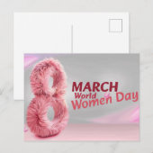 world woman day postkarte (Vorne/Hinten)