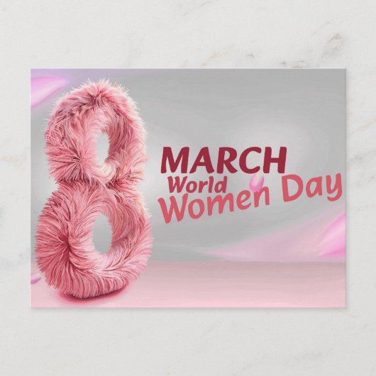 world woman day postkarte (Vorderseite)