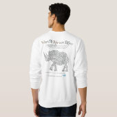 World Word African Rhino Sweatshirt (Schwarz voll)