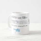 World Word African Rhino Tasse (Vorderseite Links)