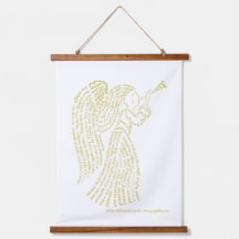 World Word Angel Tapestry