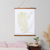 World Word Angel Tapestry Wandteppich Mit Holzrahmen (Schlafzimmer)