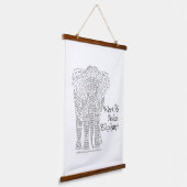 World Word Asian Elephant Tapestry Wandteppich Mit Holzrahmen (Gewinkelt)
