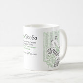 World Word Bamboo Panda Tasse (VorderseiteRechts)
