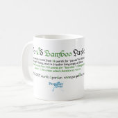 World Word Bamboo Panda Tasse (Vorderseite Links)