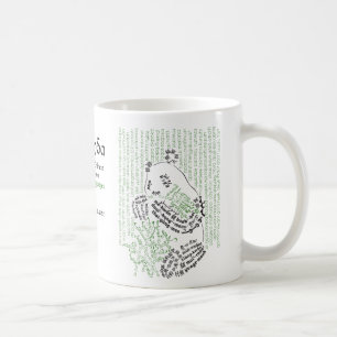 World Word Bamboo Panda Tasse