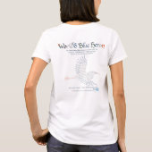 World Word Blue Heron T - Shirt (Rückseite)