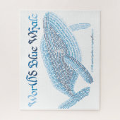 World Word Blue Whale Puzzle (Vertikal)