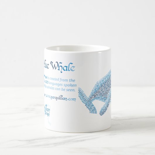World Word Blue Whale Tasse (Mittel)
