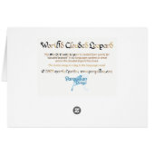 World Word Clouded Leopard Card (Rückseite Horizontal)