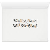 World Word Clouded Leopard Card (Innenansicht Horizontal (Unten))