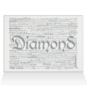 World Word Diamant Jubiläumskarte (Innenansicht Horizontal (Oben))