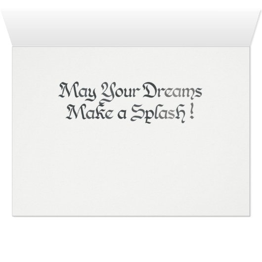 World Word Dolphin Card (Innenansicht Horizontal (Unten))