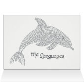 World Word Dolphin Card - mit Titel (Innenansicht Horizontal (Oben))