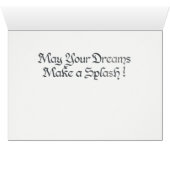 World Word Dolphin Card - mit Titel (Innenansicht Horizontal (Unten))