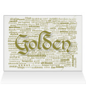 World Word Golden Anniversary Card (Innenansicht Horizontal (Oben))