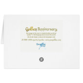 World Word Golden Anniversary Card (Rückseite Horizontal)