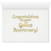 World Word Golden Anniversary Card (Innenansicht Horizontal (Unten))