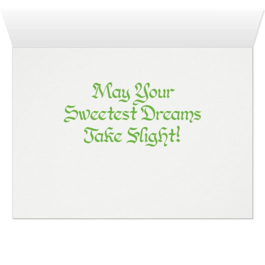 World Word Hummingbird Card (Innenansicht Horizontal (Unten))