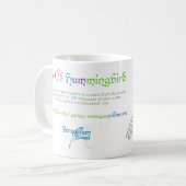World Word Hummingbird-Tasse Kaffeetasse (Vorderseite Links)