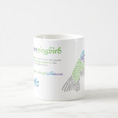 World Word Hummingbird-Tasse Kaffeetasse (Mittel)