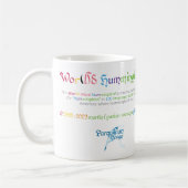 World Word Hummingbird-Tasse Kaffeetasse (Links)