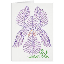 World Word Iris Card