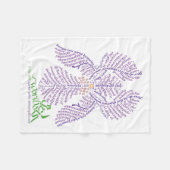 World Word Iris Fleece Blanket (Vorderseite (Horizontal))
