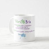 World Word Iris-Tasse Kaffeetasse (Vorderseite Links)