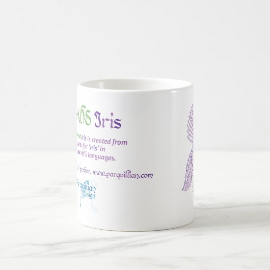 World Word Iris-Tasse Kaffeetasse (Mittel)