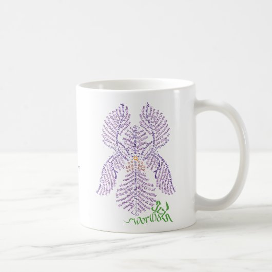 World Word Iris-Tasse Kaffeetasse (Rechts)